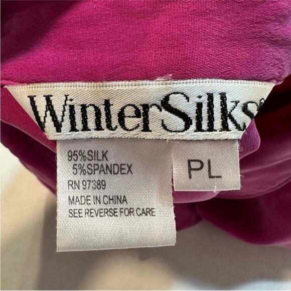 WinterSilks Button Up Blouse Fuchsia
Pink 3/4 Sleeve Size PETITE Large Classic - Picture 6 of 7